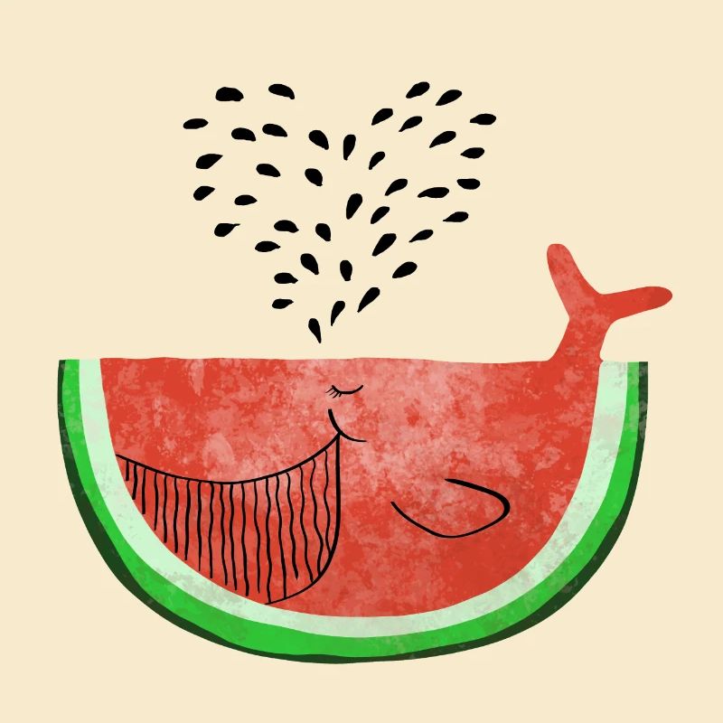 Pastèque Wal - melon Walvis - Fruit -Love