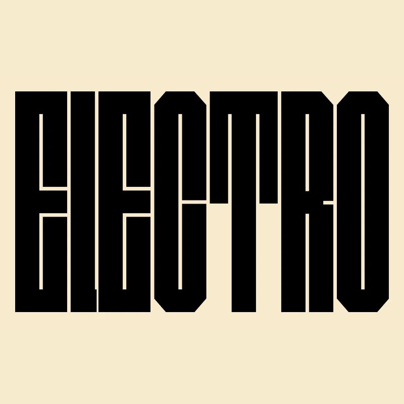Conception de la typographie de musique électro