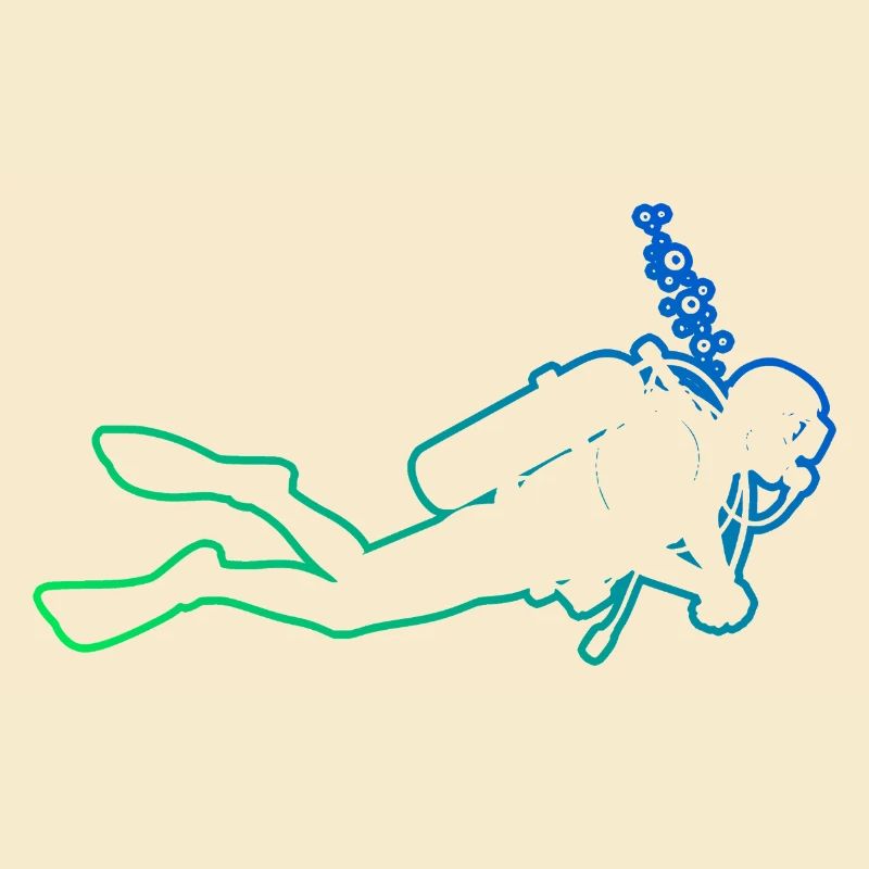 Motif de plongée pour de véritables amants