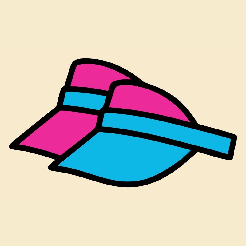 90er Sonnenblenden Retro Visor