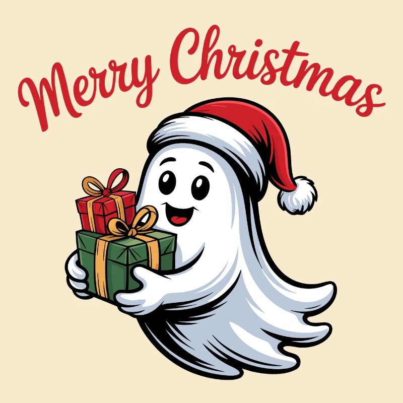 Weihnachtsgeist mit Geschenken