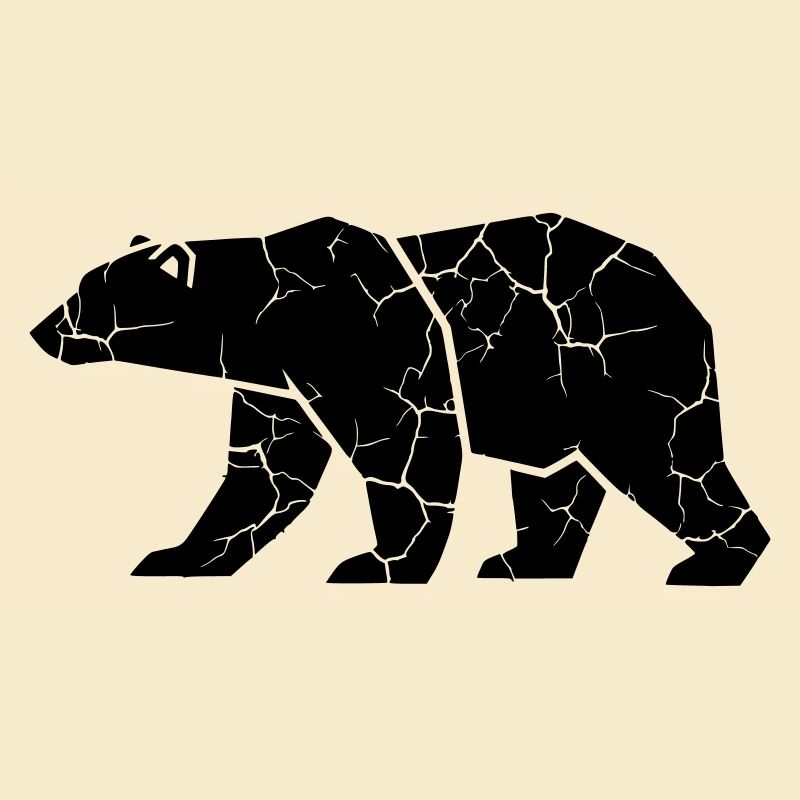 Bear Ripps Grunge Silhouette