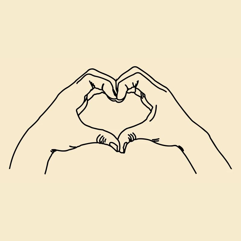Geste de la main AMOUR