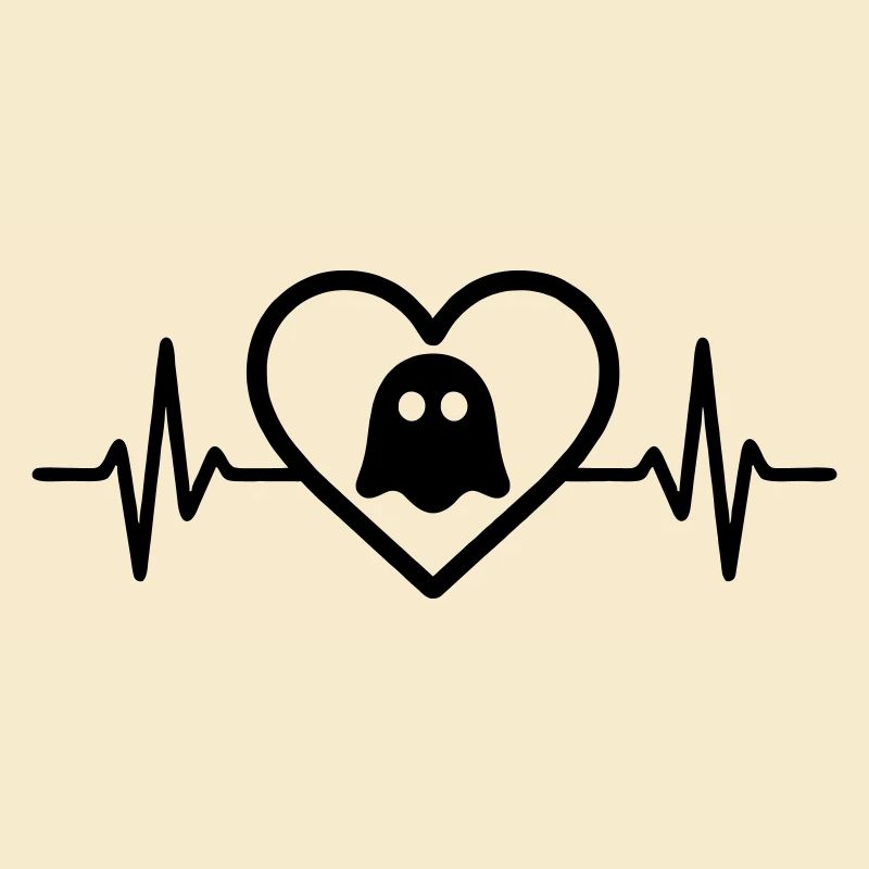 Herz Halloween Geist