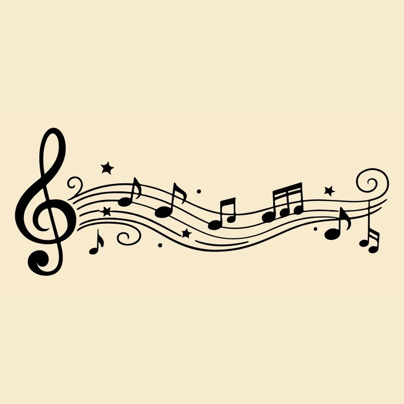 Notes musicales Clés de mélodie