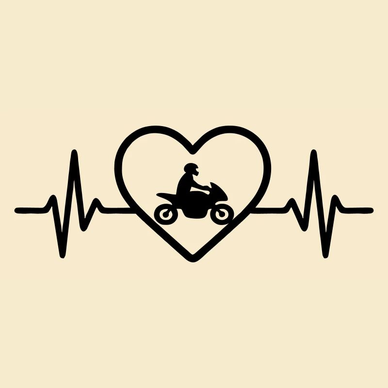 Motorrad Herz Biker