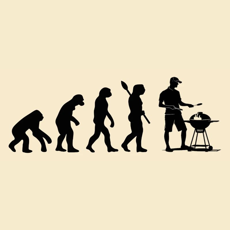 Drôle d’évolution humaine Grill Master BBQ Lover