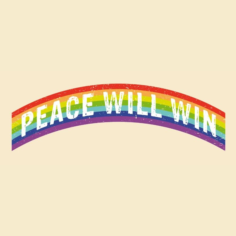 Rainbow Regenbogen Peace will win