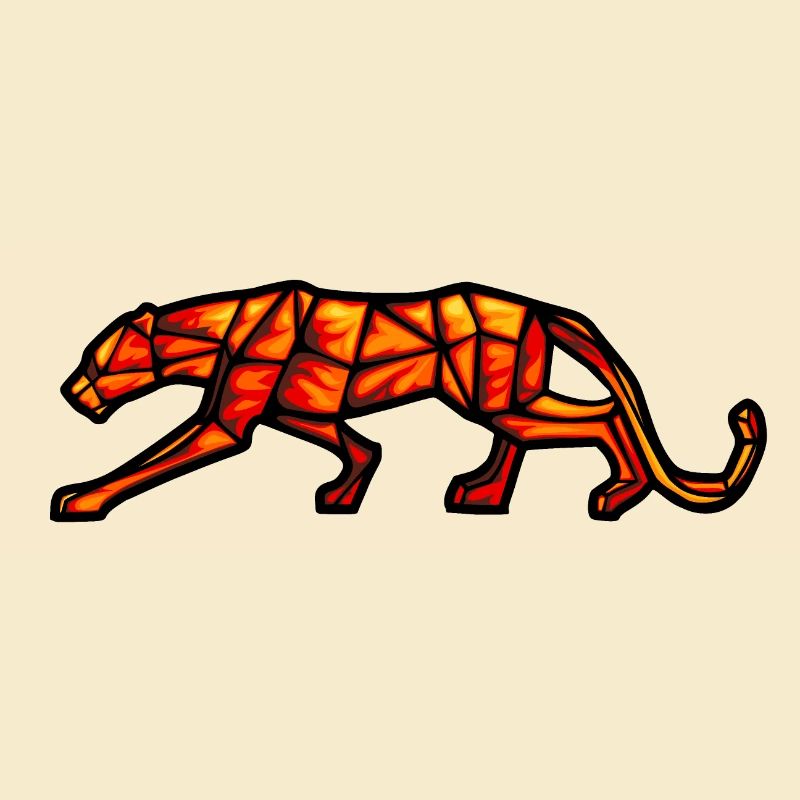 panther fire geometric design