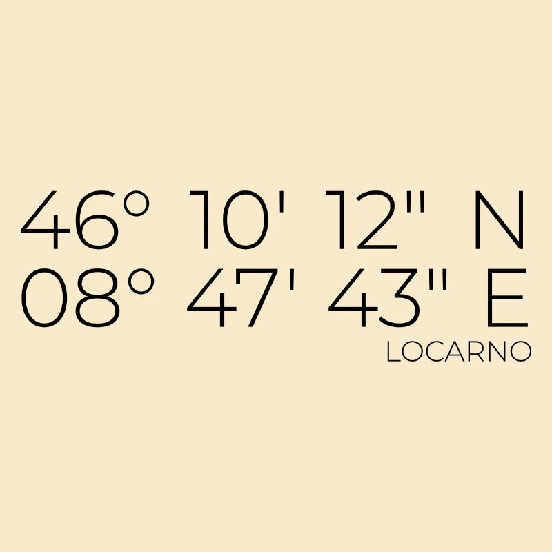 Coordinates Locarno Ticino Ticino