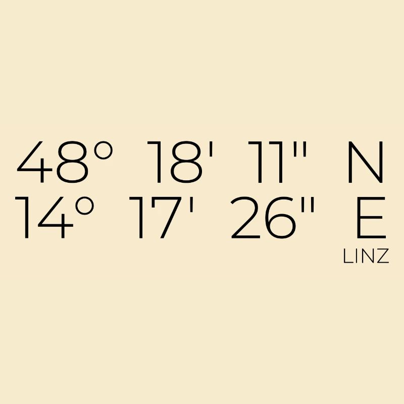 Coordinates Linz, Austria