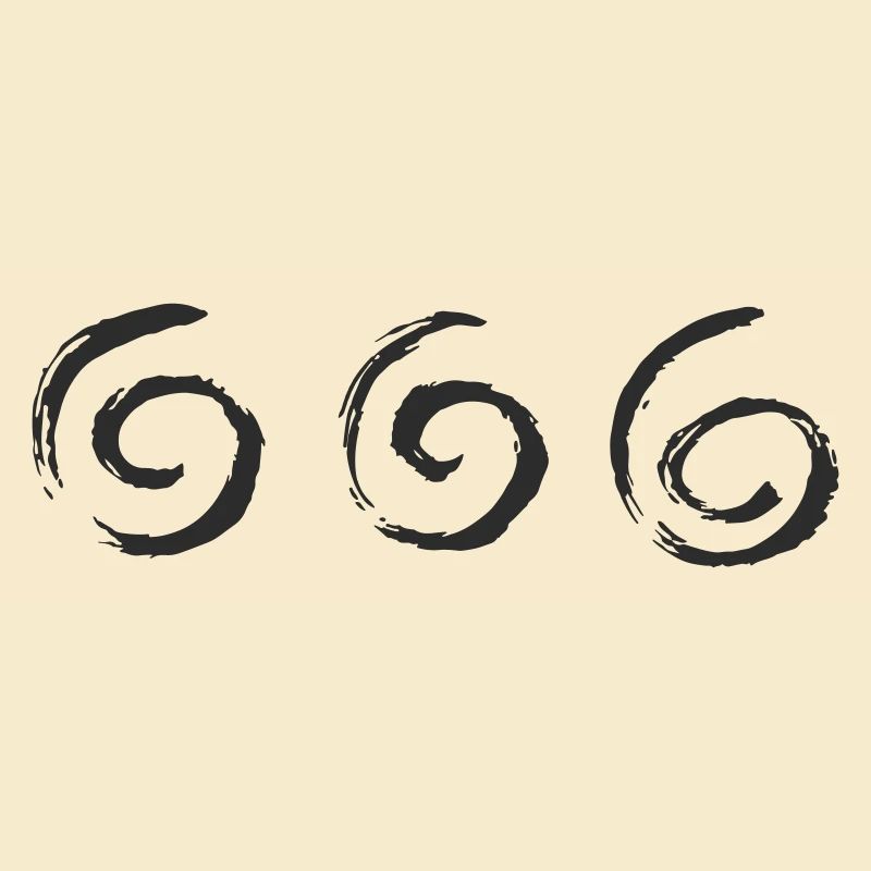 Cercles triples à pinceaux