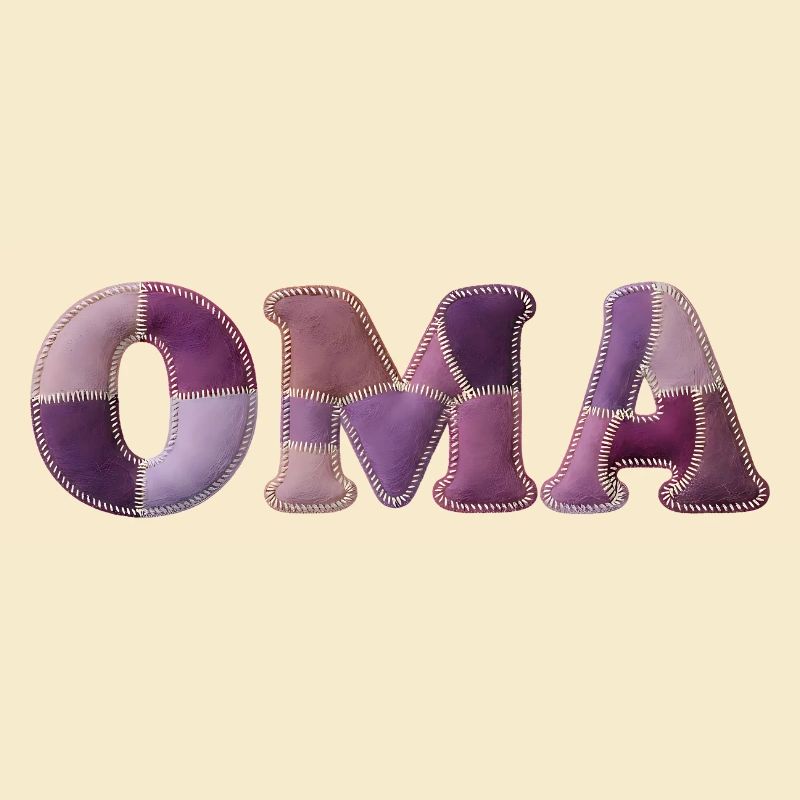 OMA Patchwork Fabric Design Gift Idea