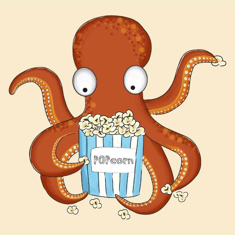 Popcorn Krake 