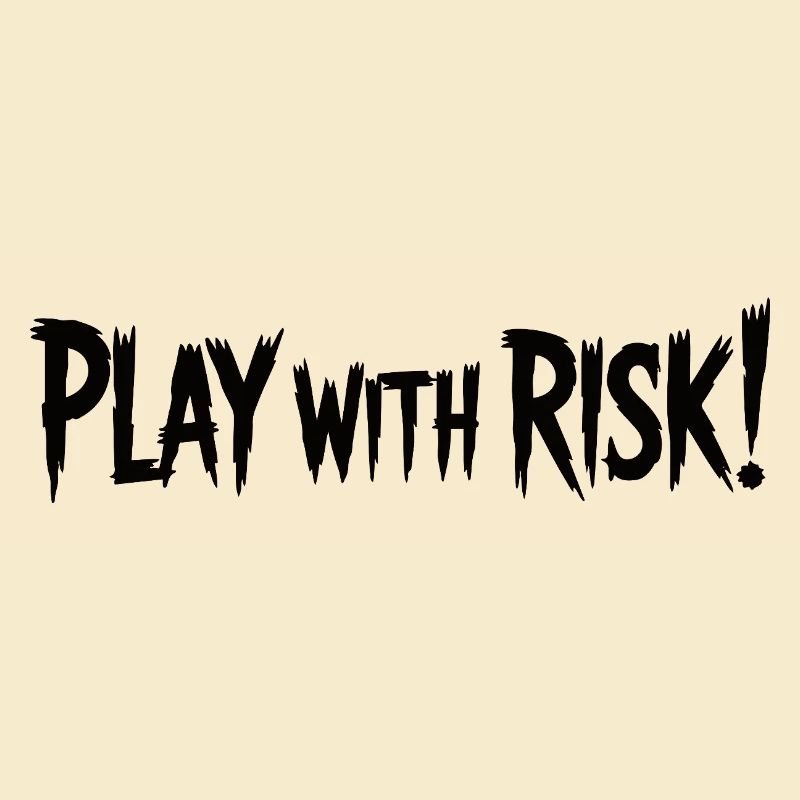 Spielen Sie mit Risiko: Fetter grafischer Text