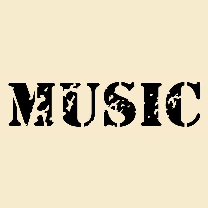 La musique comme la conception d'impression de