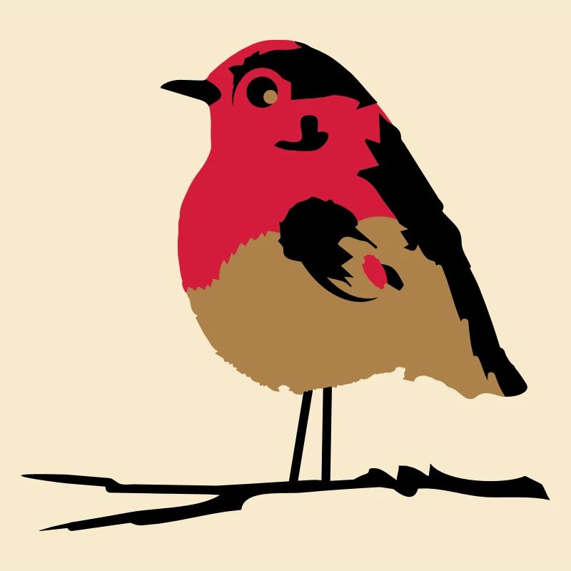 A robin on branch
