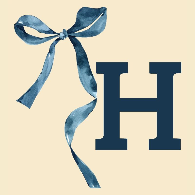 Monogram h Geschenkidee