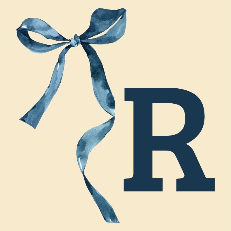 Monogramm r Geschenkidee