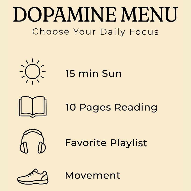 Dopamine Menu TDAH – Guide esthétique de soin de soi