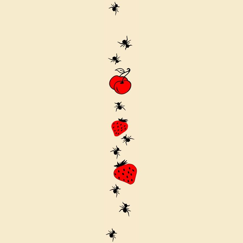 Strawberries Fruit Ants