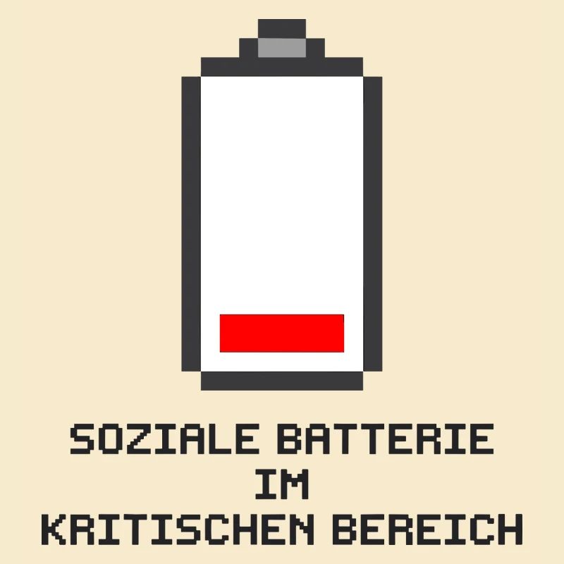 Soziale Batterie Pixel Art