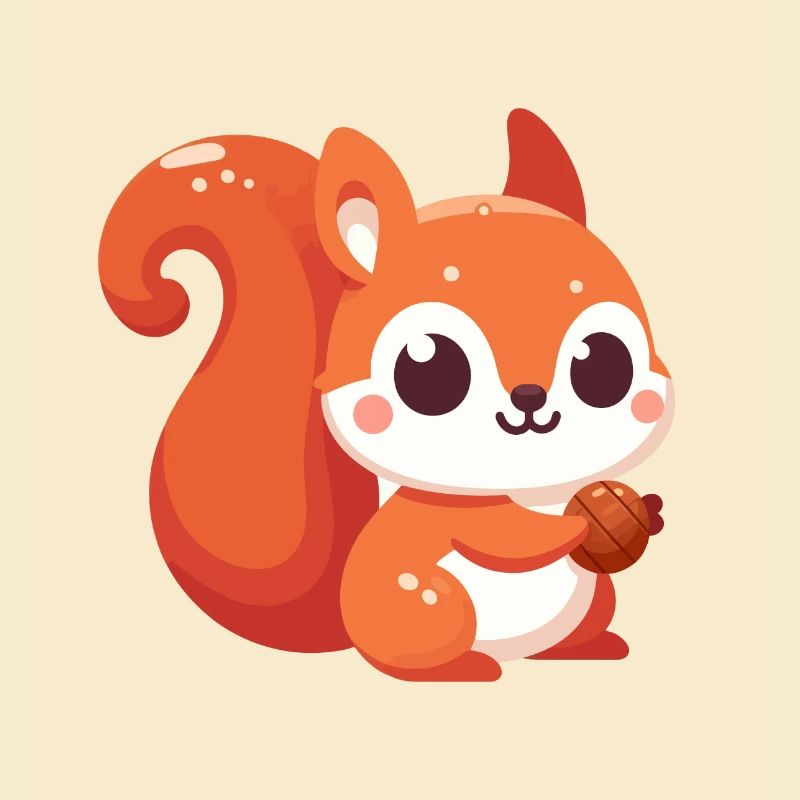 Chibi Squirrel Kawaii