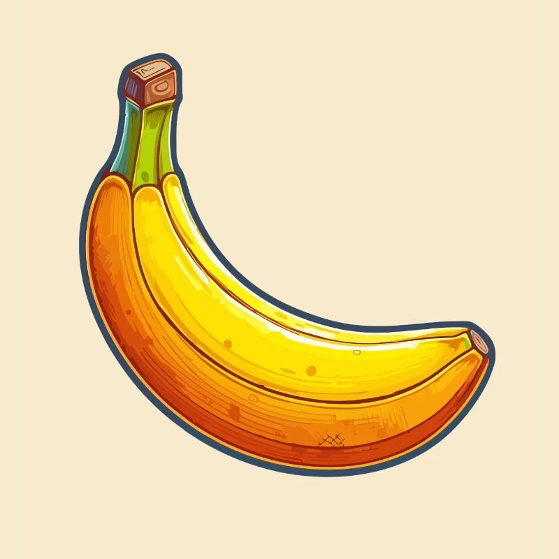 Banane Pop Art Colorée Fun