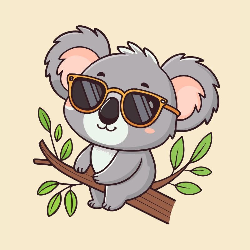 Koala chic glasses on temple