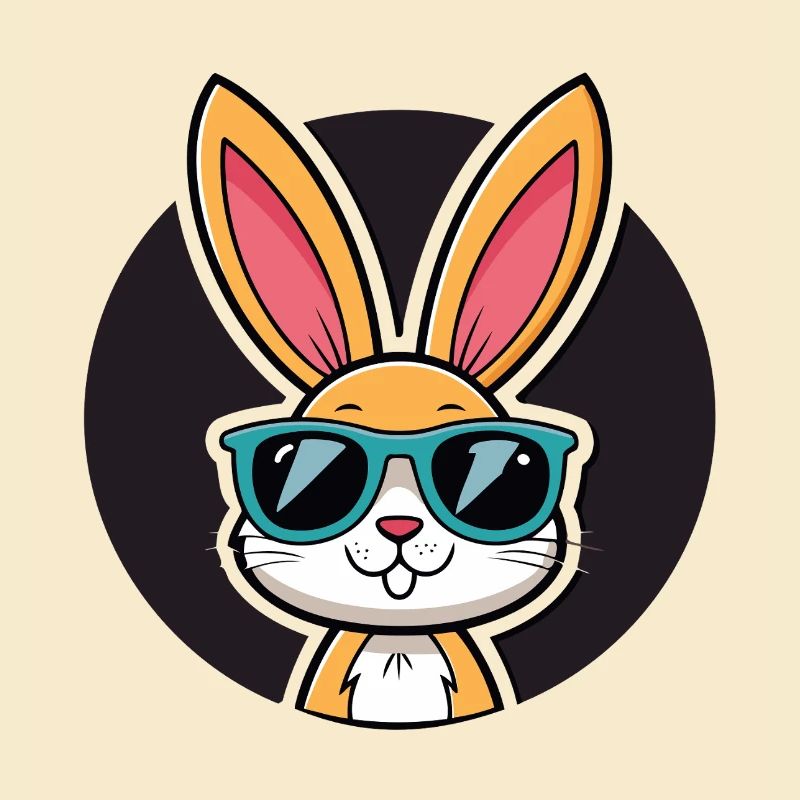 Solarbunny mit blauer Brille