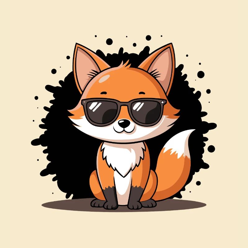 Chic Fox Schwarze Brille