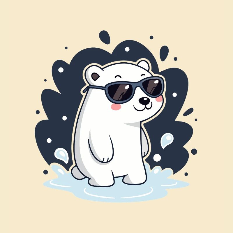 Eisbär-Spritzbrille
