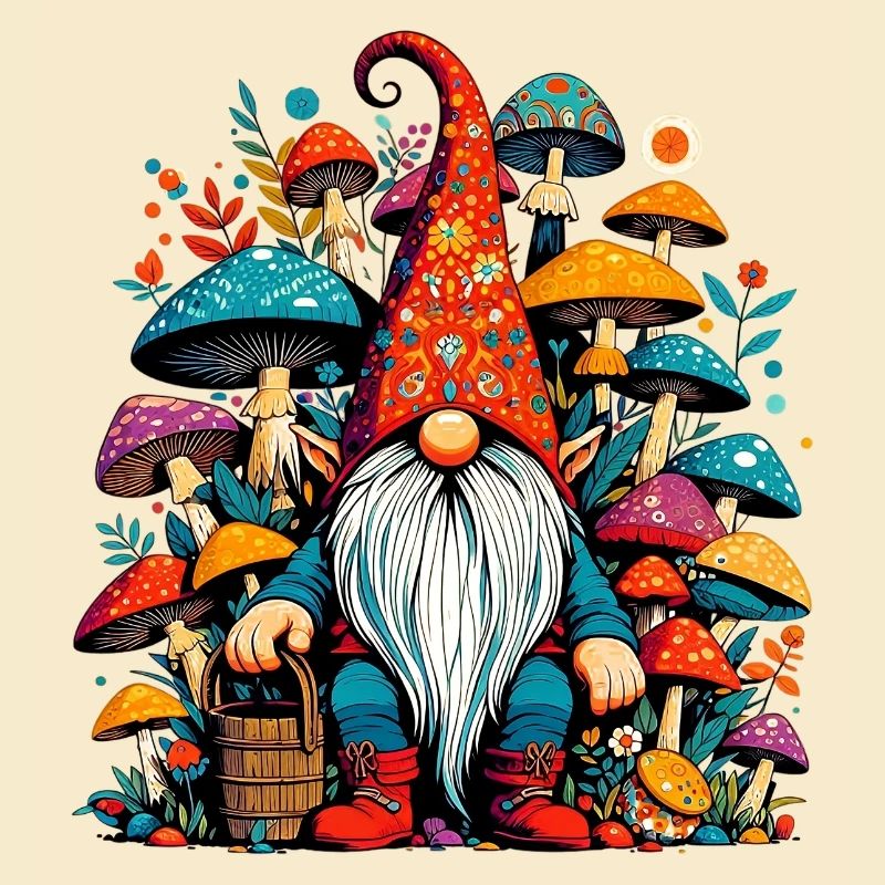 Gnome aux champignons