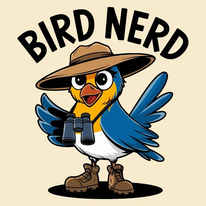 Explorateur nerd d’oiseau