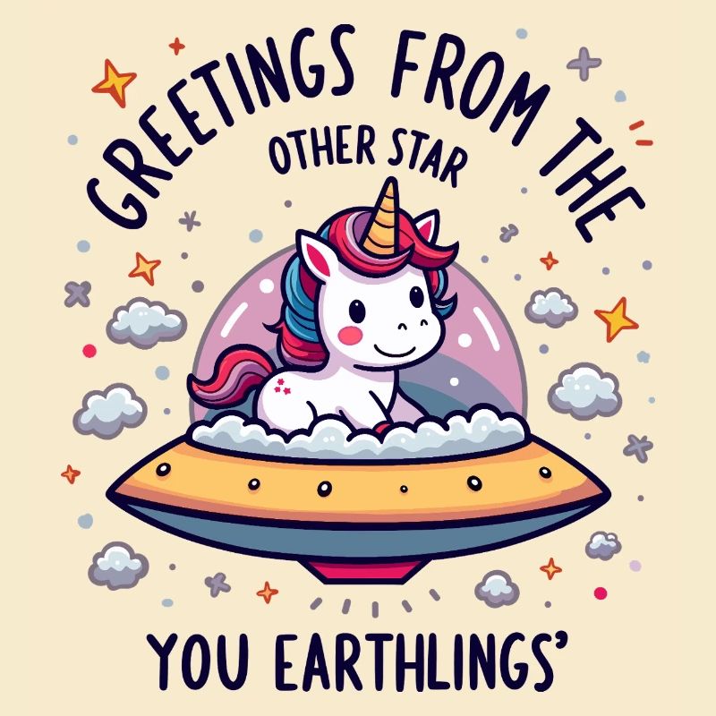 Licorne vue de l’espace