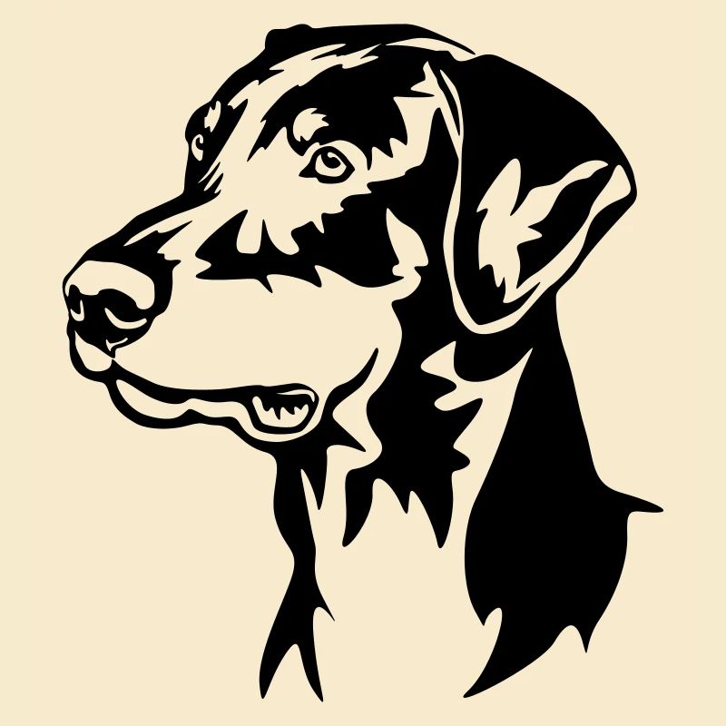 Dobermann Kopf