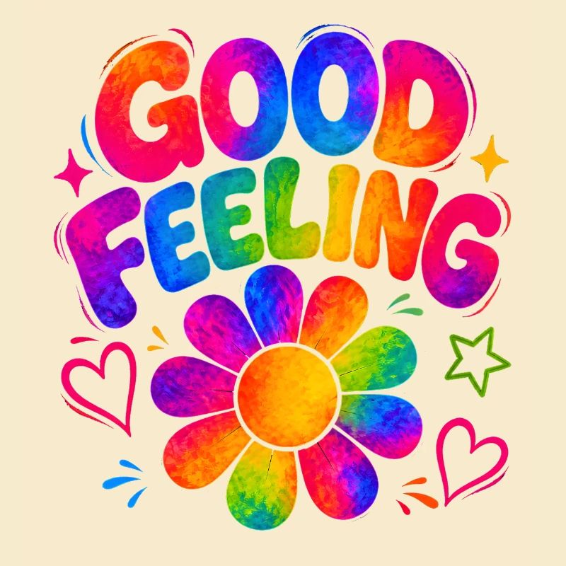GOOD FEELING - Bunte Retro-Vibes mit Flower-Power