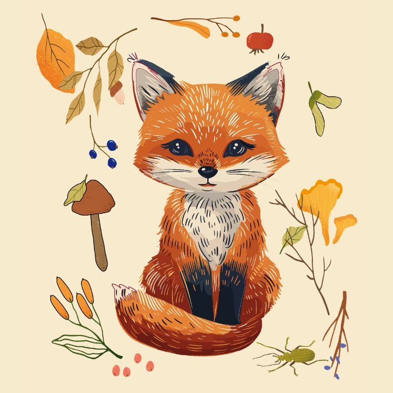 Renard dans la forêt