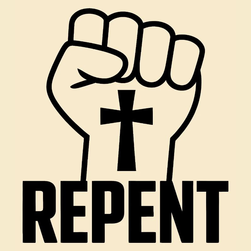 Repentir - Logo du Christianisme Saint