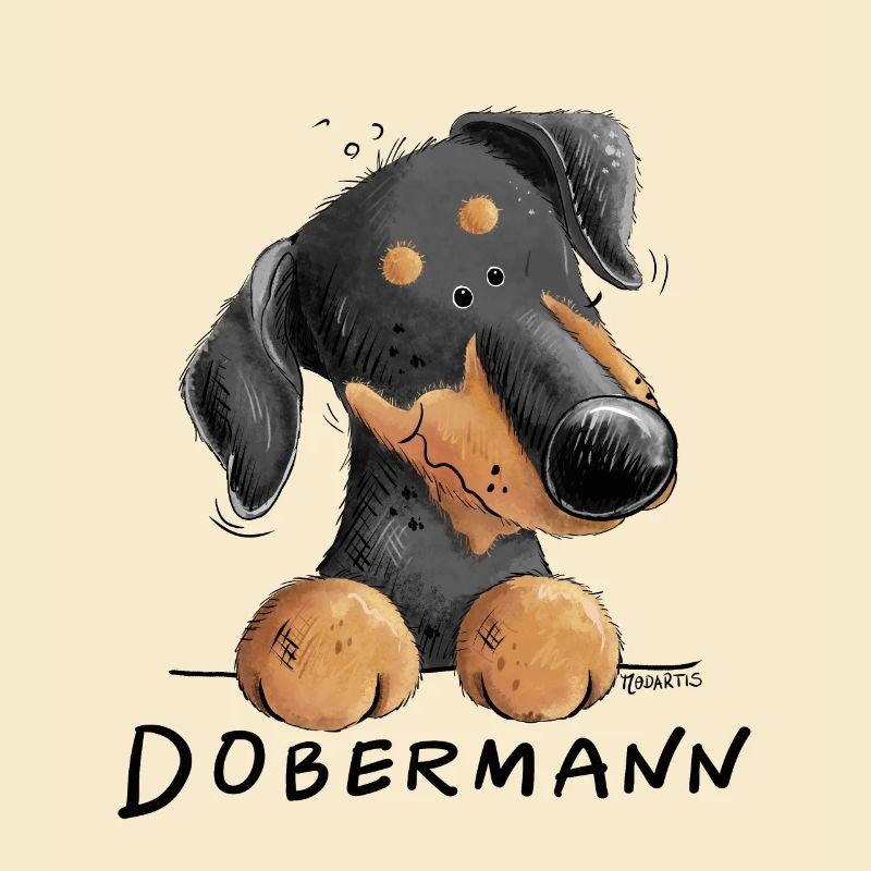 Lustiger Dobermann I Hund Comic