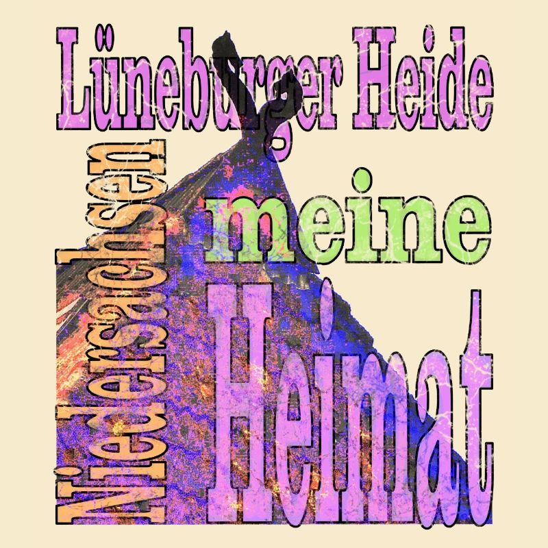 Lüneburger Heide mit Text