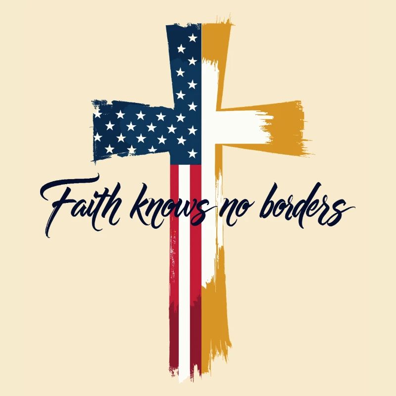 Drapeau américain et du Vatican