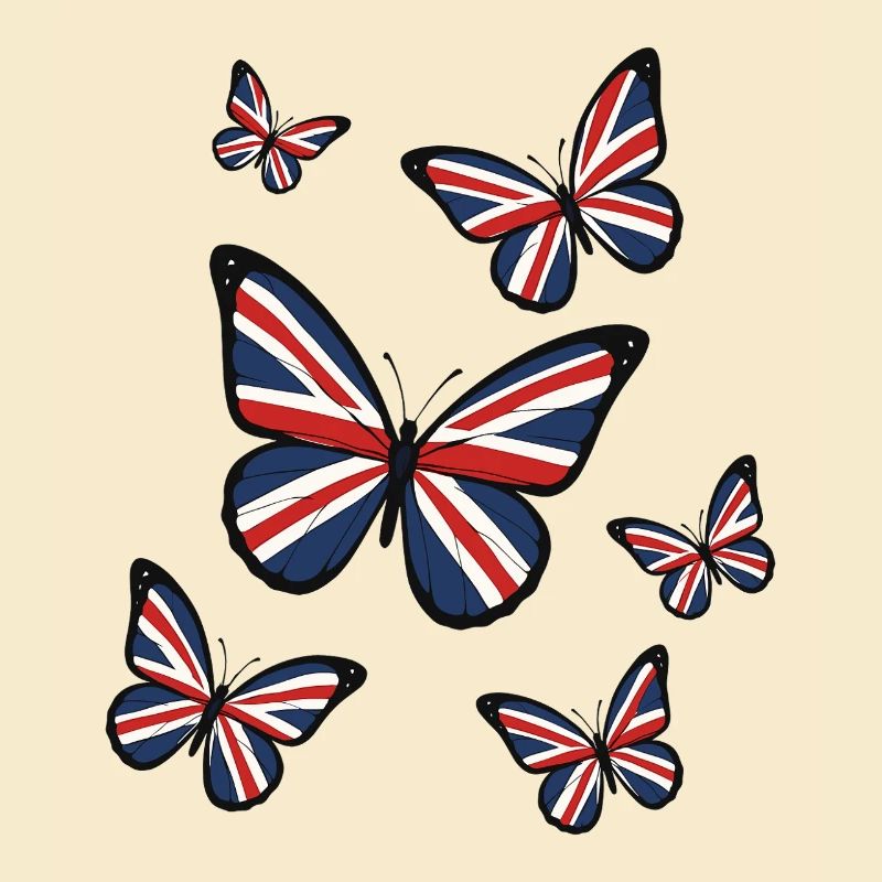 Union Jack Schmetterlinge