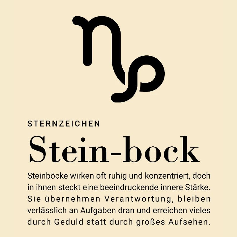 Sternzeichen Steinbock