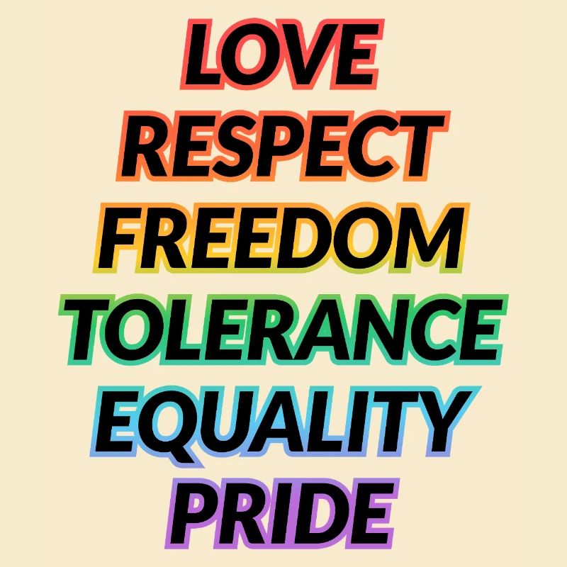 Pride Rainbow Values Tee