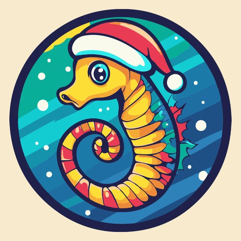 Weihnachts-Seepferdchen
