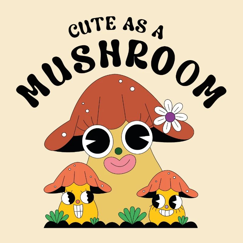 Mignon comme un champignon – Diction de dessin animé aux champignons sucrés