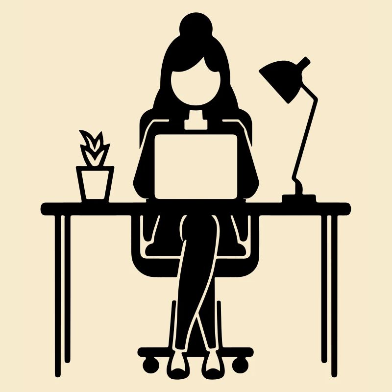 Arbeiter Frau Computer Job