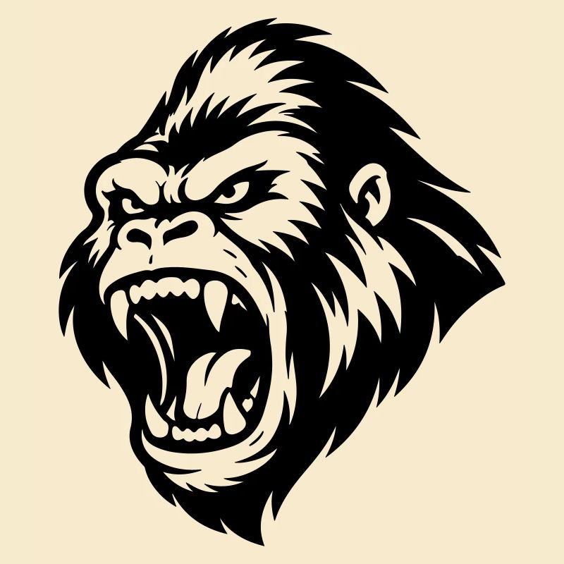 Gorilla Aggressiv