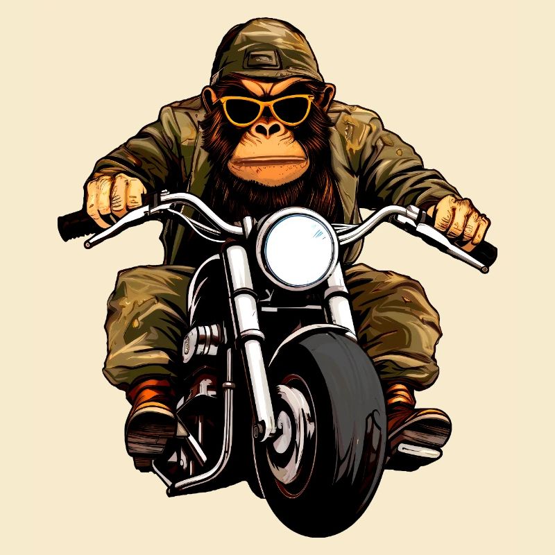 Singes motards